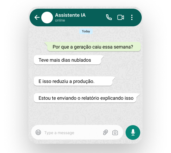 Mockup conversa WhatsApp